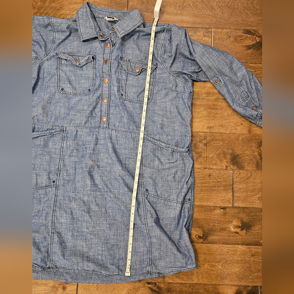 Duluth Chambray Denim Tunic Dress with Front Pockets - Size XXL - Picture 12 of 12